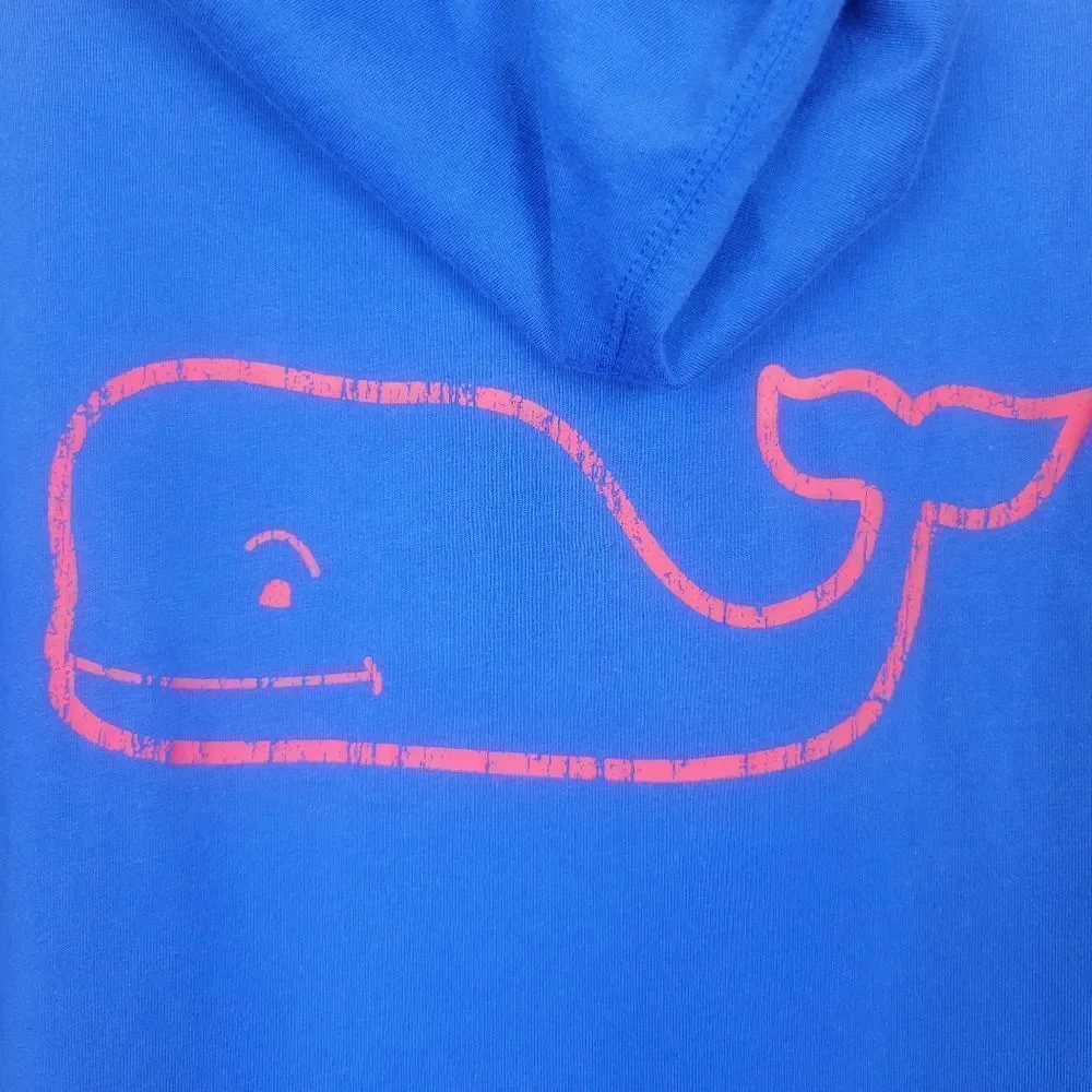 Vineyard Vines Girls Blue Hooded Swim Cover-up size Large